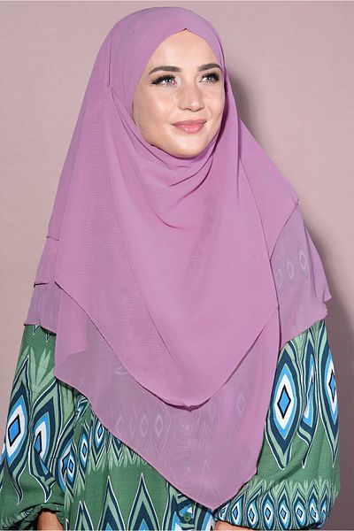 Nowa Scarf Hijab Medium Size Ready Chiffon Souffle Khimar