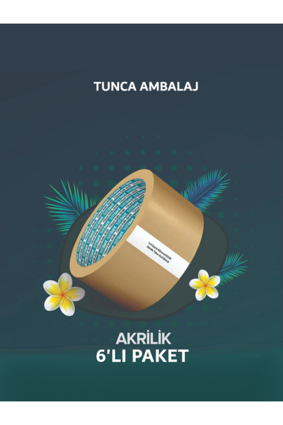 AKRİLİK KOLİ BANDI 45 mm X 100 mt 6'LI PAKET
