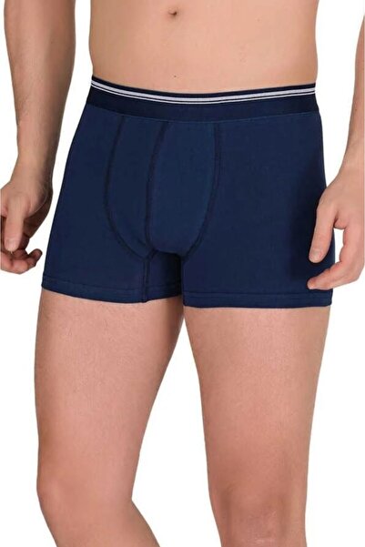 Berrak 3-Piece (3 Pieces) Navy Blue Cotton and Lycra Men's Boxers