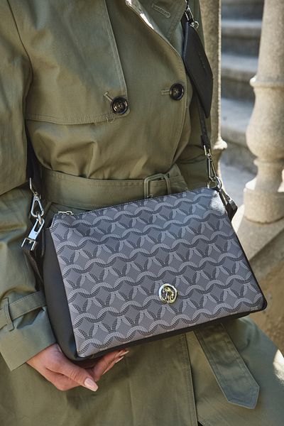 U.S. Polo Assn. Geantă neagră de umăr pentru femei Us23627