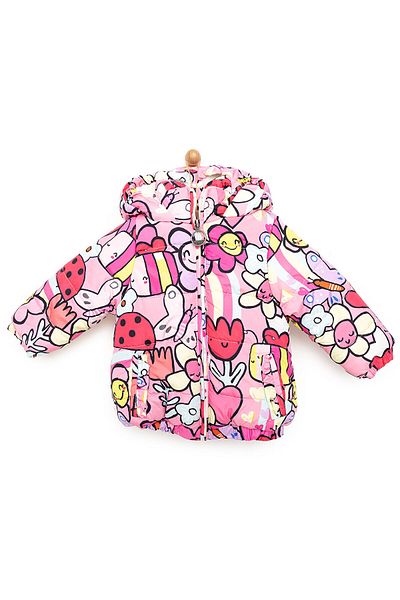 Midimod Basic Meter Printed Coat Baby Girl