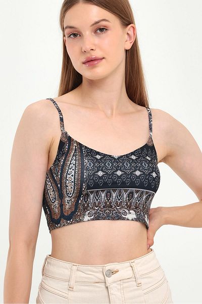 ALEXANDERGARDI PATTERNED BUSTIER WITH STRAP (B23-0069)