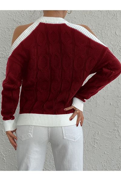 AQE FASHION Gâtul rotund Gâtul rotund Umăr Decoltat Culoare Detaliat Păr scurt tăiat împletit Potrivire confortabilă Textură flexibilă