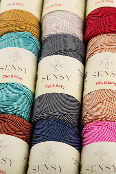 SENSY Premium Chic&Easy 200 gr Mumlu İp Pase İp Supra İpi Runner İpi Çanta İpi Supla İpi Hardal