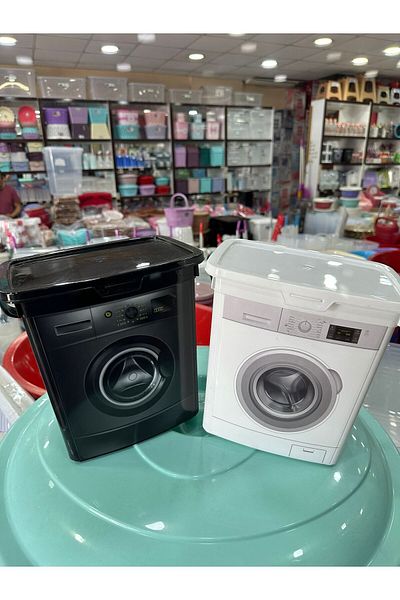 LeesHome 2τμχ Κουτί απορρυπαντικού ρούχων Μικρό Μέγεθος 5 Lt Λευκό