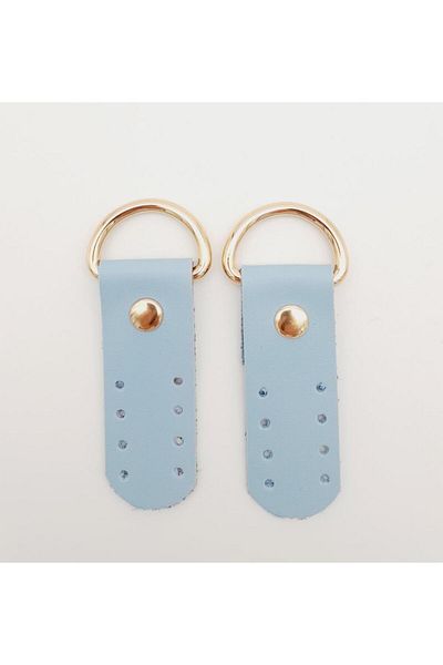 angel çanta aksesuar Accesoriu Geanta Angel Un singur strat Maner din piele artificiala Buburuza Baby Blue Culoare Light Gold Metal