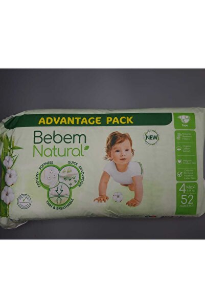 Bebem Natural Maxi 4 Numara Fırsat Paketi 52'li