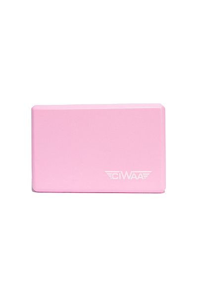 CIWAA Double Yoga Block - 2 Yoga Blocks - Eva Yoga Block Set Pink