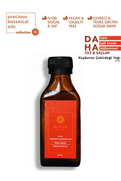 Densa Essential 100 مل زيت بذور ثمر الورد النقي والطبيعي 100%