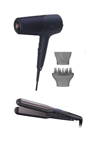 Philips 5000 Series Saç Kurutma Makinesi Ve S5525 Düzleştirici Kampanyalı Set BHD510/00 ve S5525