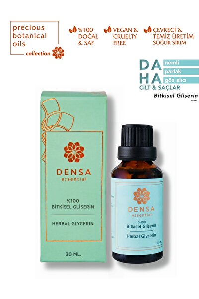 Densa Essential %100 Saf Bitkisel Gliserin Soğuk Sıkım 30 ml