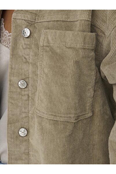 ONLY Дамско кафяво яке с джобове и копчета - 15298655