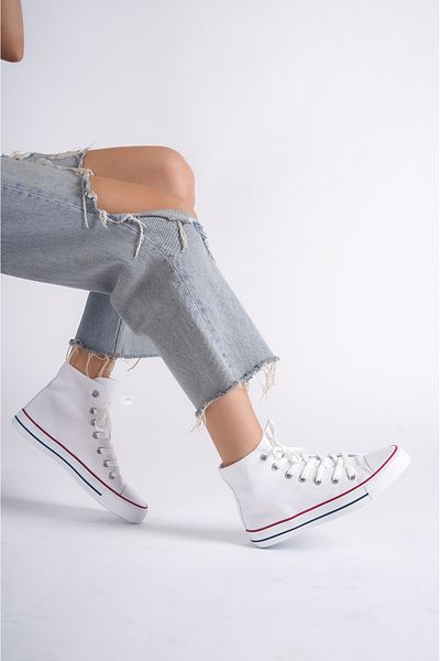 wefashion Long White Gel Sole Sports Shoes