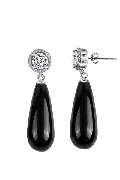 MODERN TAKI Damla Uzun İnci Küpe Gümüş 925 Ayar