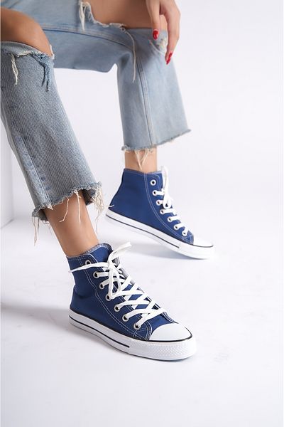 wefashion Long Denim Blue Gel Sole Sports Shoes