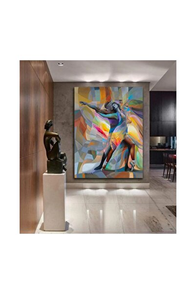 Genel Markalar Gizemli Dans Kanvas Gülen Tablo HD Dijital Baskı Dikey Devasa ...