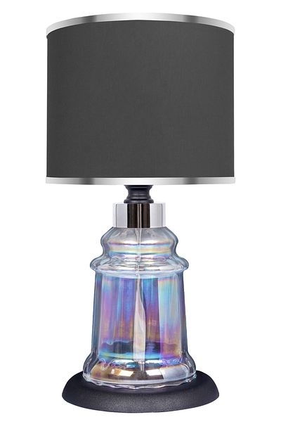 MINIMAL ETICARET VE BILGI TEKNOLOJILERI Baroque Black Glossy Shine Mini Glass Lampshade