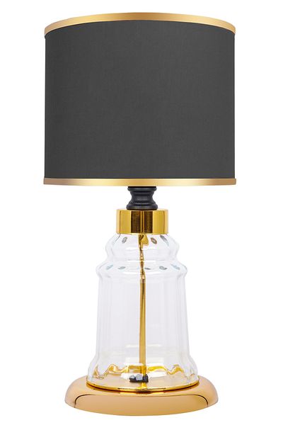 MINIMAL ETICARET VE BILGI TEKNOLOJILERI Baroque Gold Mini Glass Lampshade