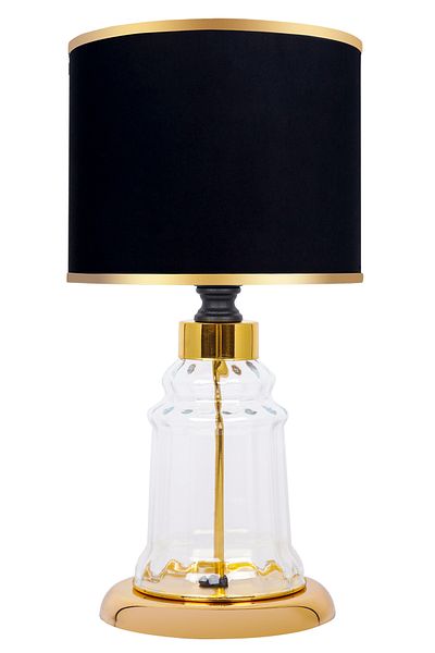 MINIMAL ETICARET VE BILGI TEKNOLOJILERI Baroque Gold Mini Glass Lampshade