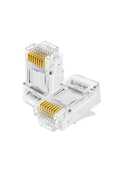S-LINK 8P8C Cat6 RJ45 Jack Konnektör (100 lü Paket)