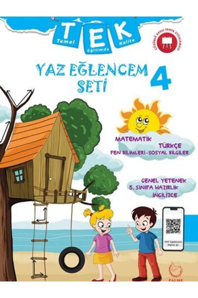 Palme Yayınevi Palme 4.Sınıf Tek Yaz Eğlence Seti Tatil