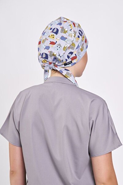 Owlet Medikal Лінійні символи Сірий хіджаб