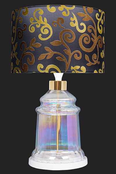 MINIMAL ETICARET VE BILGI TEKNOLOJILERI Royce White Glossy Shine Glass Lampshade