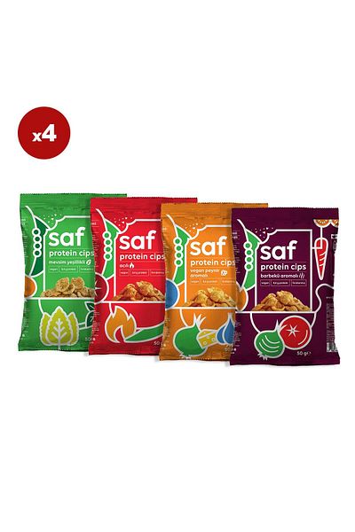 Saf Nutrition 50 g X 4 Mixed Protein Chips