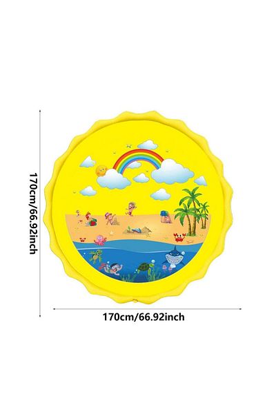 Schulzz Sprinkler Water Play Mat Water Pool Water Slide 170 cm