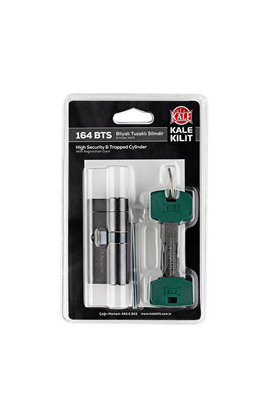 KALE 164 Bts Bilyalı Tuzaklı Silindir Çelik Kapı Kilidi (68 MM) Renkli 5 Anahtar