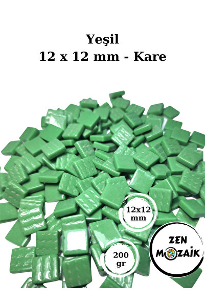 Zen Mozaik Sanatsal Mozaik Çalışmalarınız için 15 x15 mm - Kare Cam Mozaik Taşı