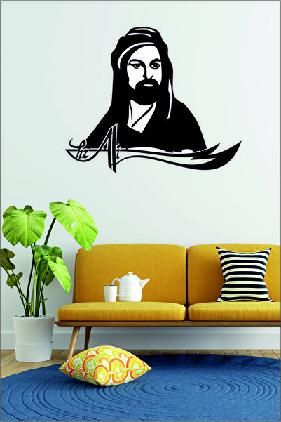 karbonsoft Hz Ali Iki Kılıç Duvar Dekoru Tablo Siyah Ahşap Mdf