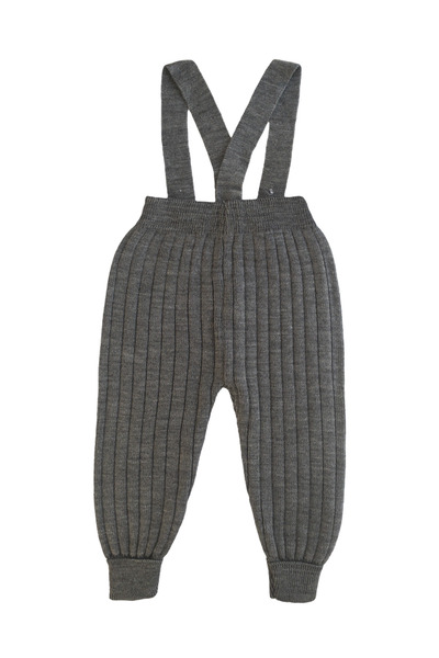 Asya Bebe Strappy Buttoned Baby Kids Knitwear Tights Salopet Smoked