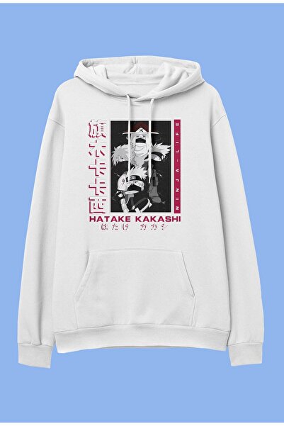 CONSTRAİN Υπερμεγέθη Hatake Kakashi Naruto Anime Character Design Φούτερ με κ...