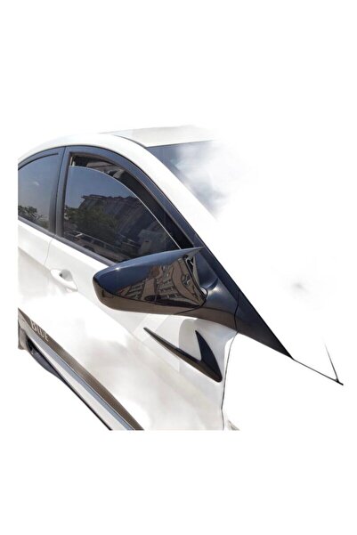 AEM Hyundai Accent Blue Batman Yarasa Ayna Kapağı Piano Black Parlak Siyah 20...