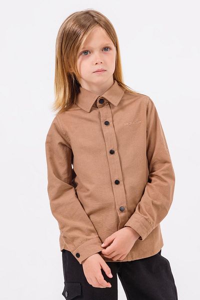 Gold Class Kidswear Сгъваема базова риза за момче с дълъг ръкав