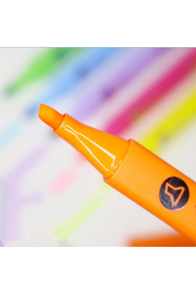 Kawaii Zuixia Vibrant Colors Triangle Highlighter Set