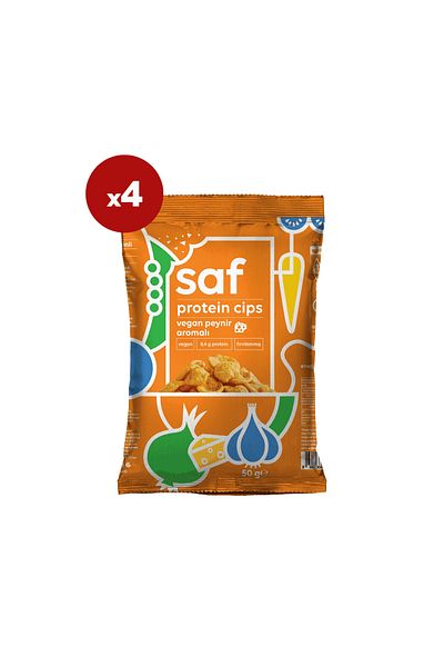 Saf Nutrition Vegan Cheese Flavored Protein Chips 50 Gr