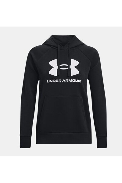 Under Armour Kadın UA Rival Fleece Big Logo Kapüşonlu Üst 1379501-001