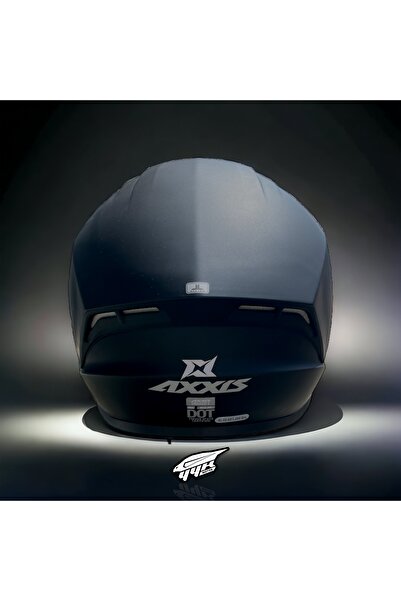 AXXIS Draken Çift Vizörlü Mat Siyah Tam Kapalı Motosiklet Kaskı