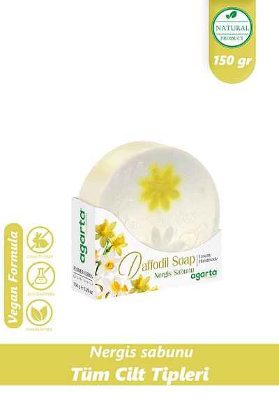 Agarta Handmade Natural Daffodil Soap 150 Gr
