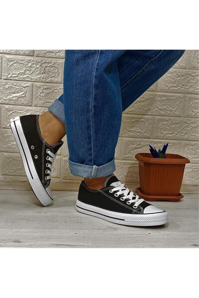 Fiyra 554 Black-White Short Unisex Sneaker Linen Sports Shoes
