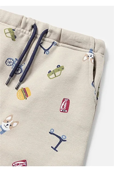 MAYORAL Baby Boy Printed Trousers Beige 2538