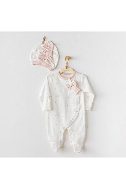 andywawa Ac24138 Baby Ballerina Jumpsuit Set - Ecru