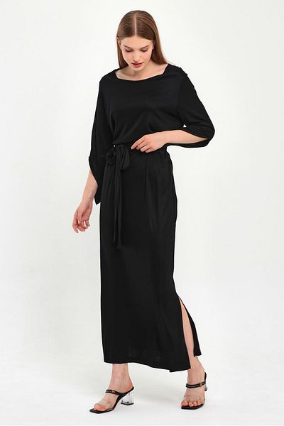 ALEXANDERGARDI Rochie cu mâneci lalele în talie (B23-484B)