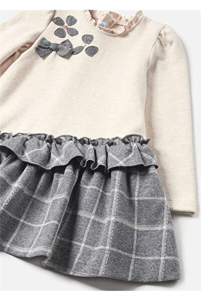 MAYORAL Baby Girl Dress Dark Gray 2980