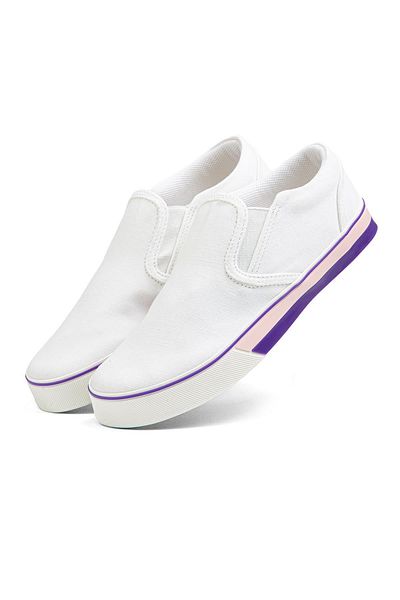 Benetton ® |   BN-30950- Liliac alb - Pantofi sport pentru damă
