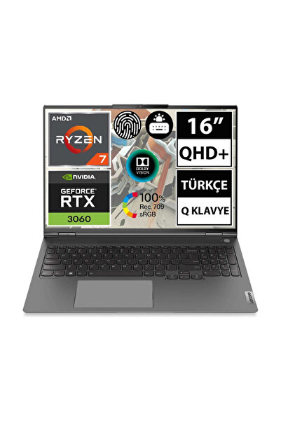 LENOVO Thinkbook 16P G3 Ryzen 7-6800H 16 GB 512 GB SSD 16" 6GB RTX3060 Freedos 21EK0029TX BT1