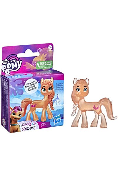 Hasbro 4'lü Set My Little Pony Princess Petals Sunny Starscout Izzy Moonbow Hitch Trailblazer Pembe Mor 44