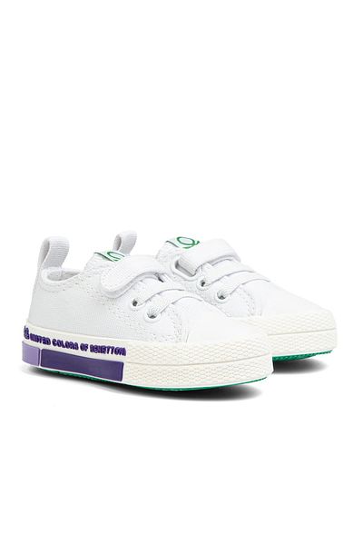 Benetton ® |   BN-30973- Liliac alb - Pantofi sport pentru copii
